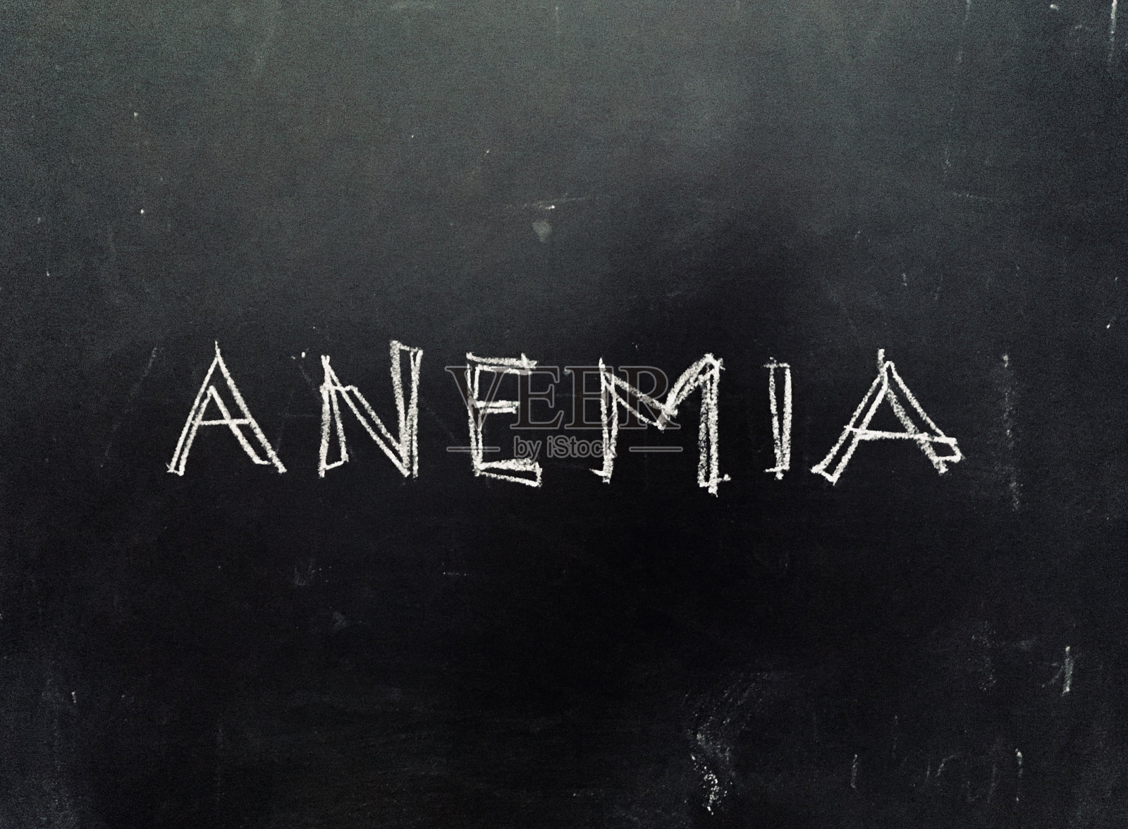贫血手写黑板照片摄影图片