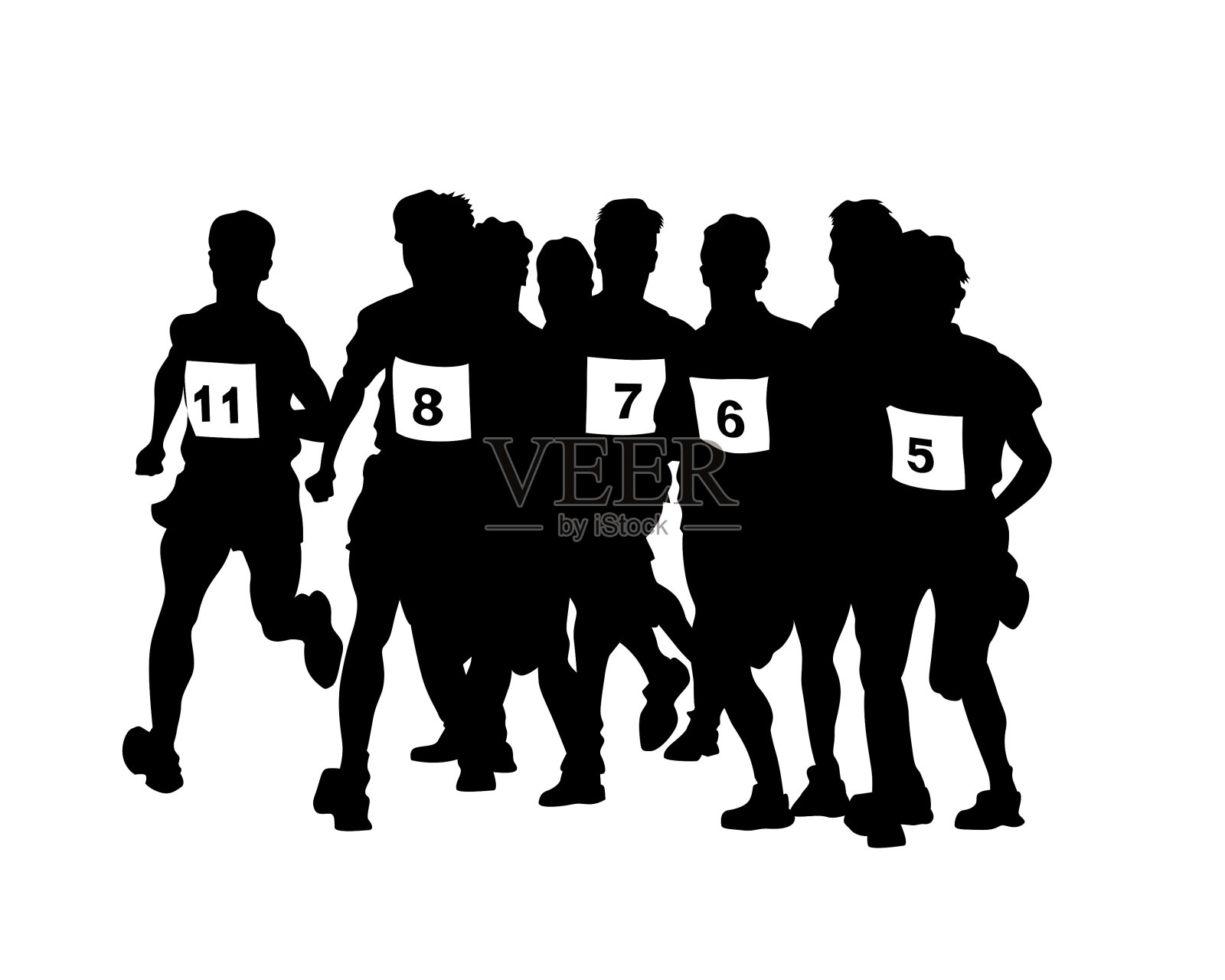 跑步的人插画图片素材