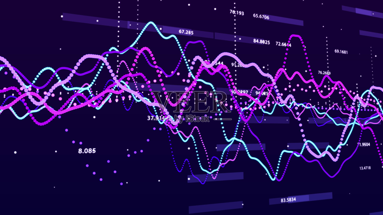 股市图。大数据可视化。投资图形概念…插画图片素材