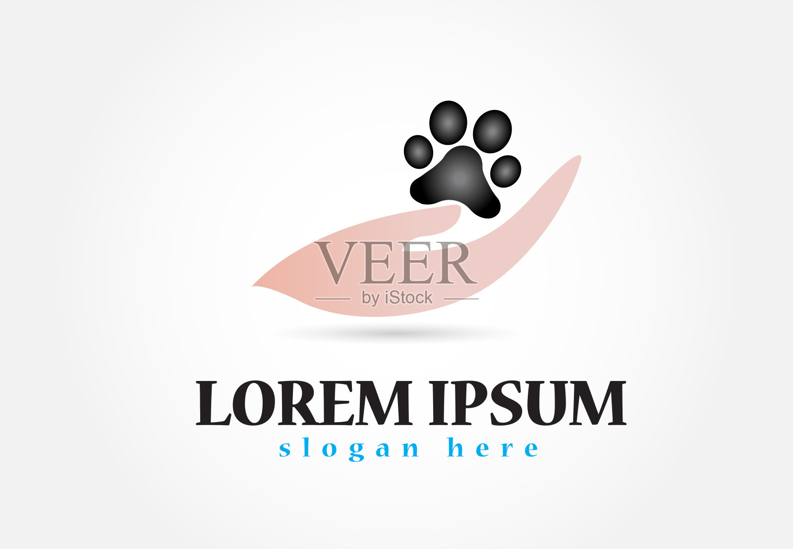 手和足迹矢量插画图片素材