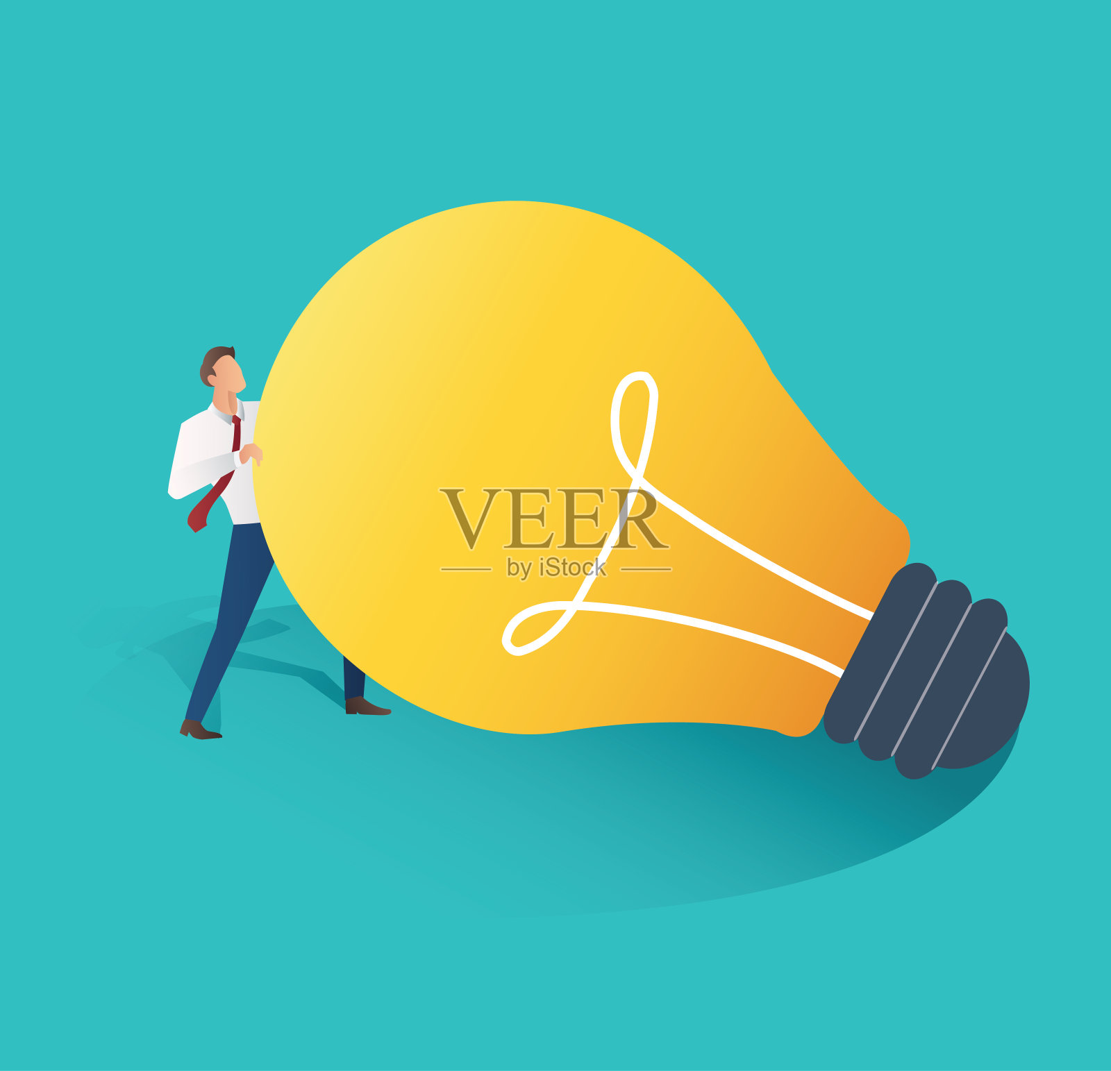 商务人士合作理念概念向量说明插画图片素材