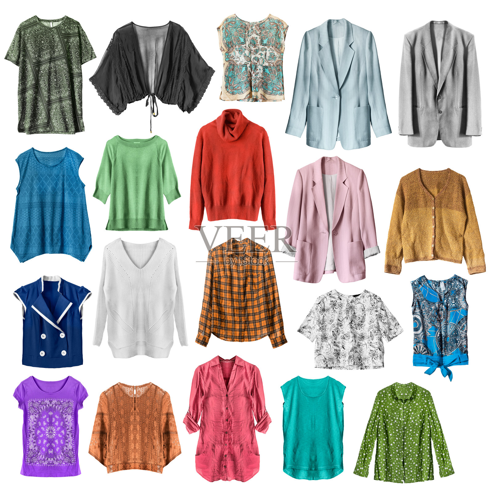 衬衫和夹克分开照片摄影图片