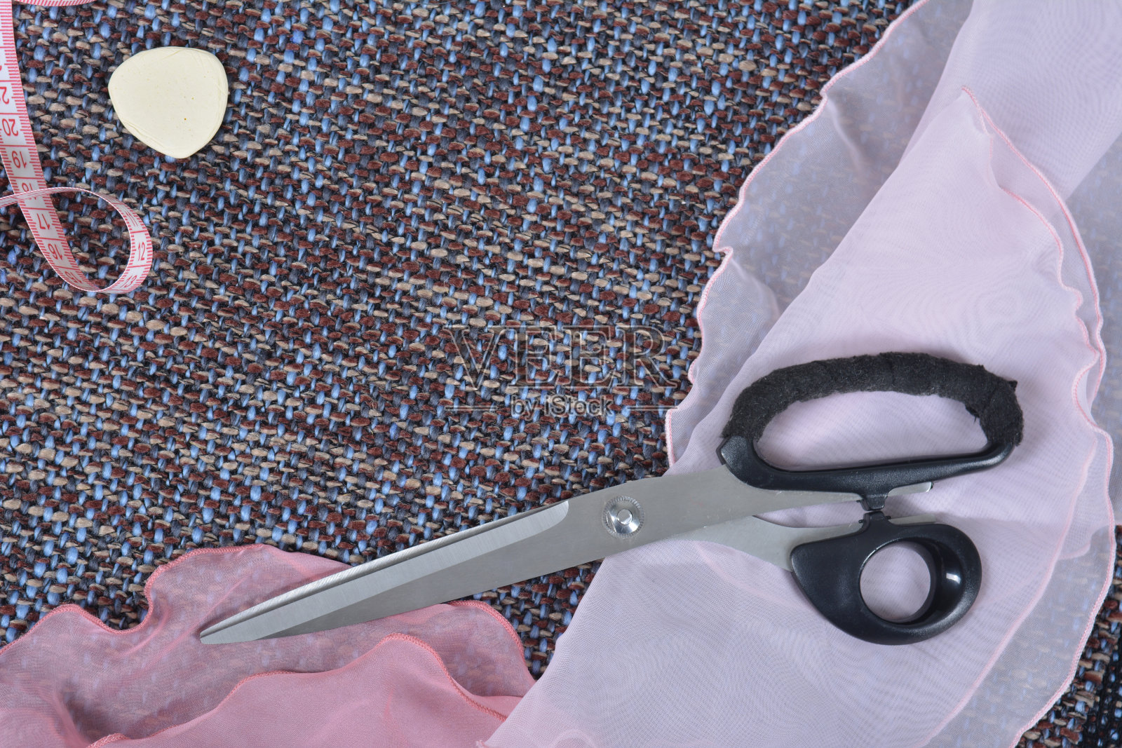 缝纫工具和缝纫用品、配件开创了新的时尚。照片摄影图片