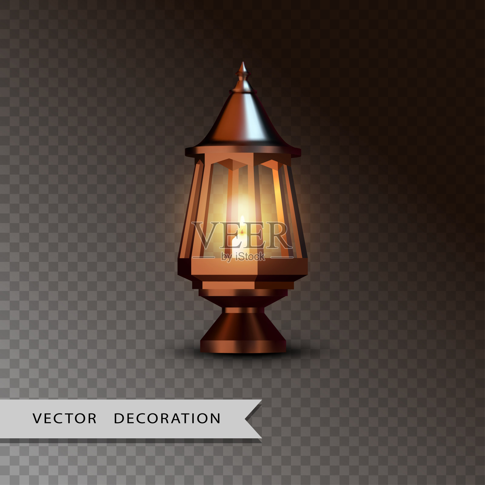 铜台灯插画图片素材