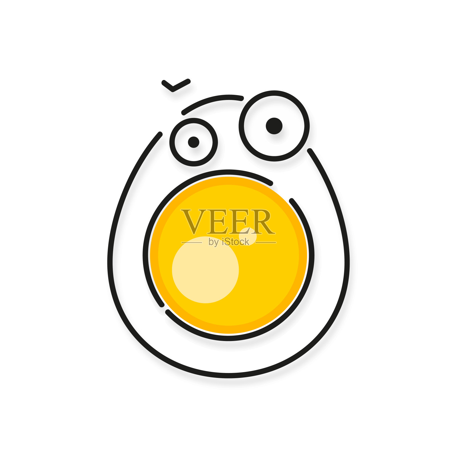 矢量标志为家庭企业与产品从鸡肉和鸡蛋。插画图片素材