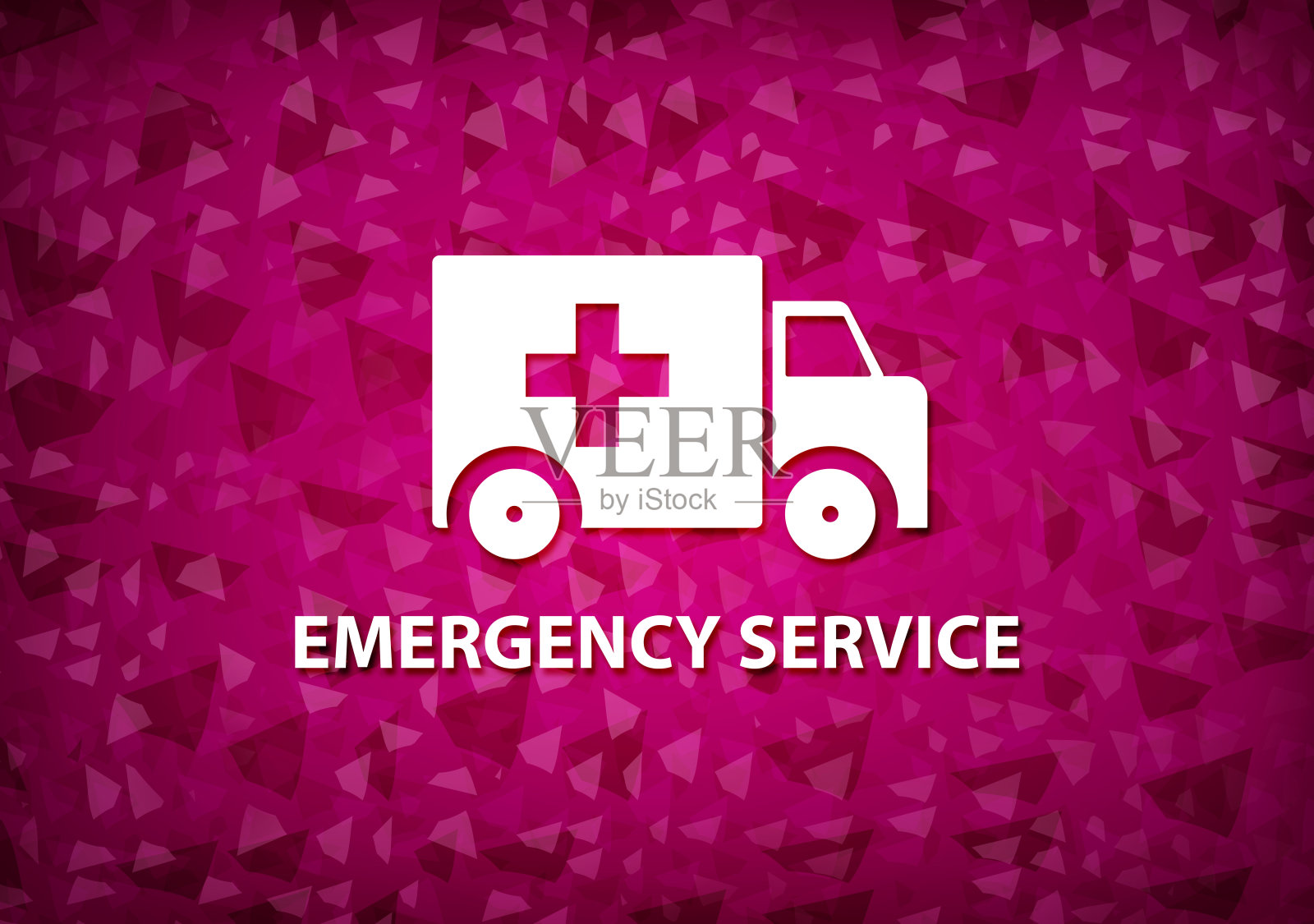 应急服务粉色背景插画图片素材