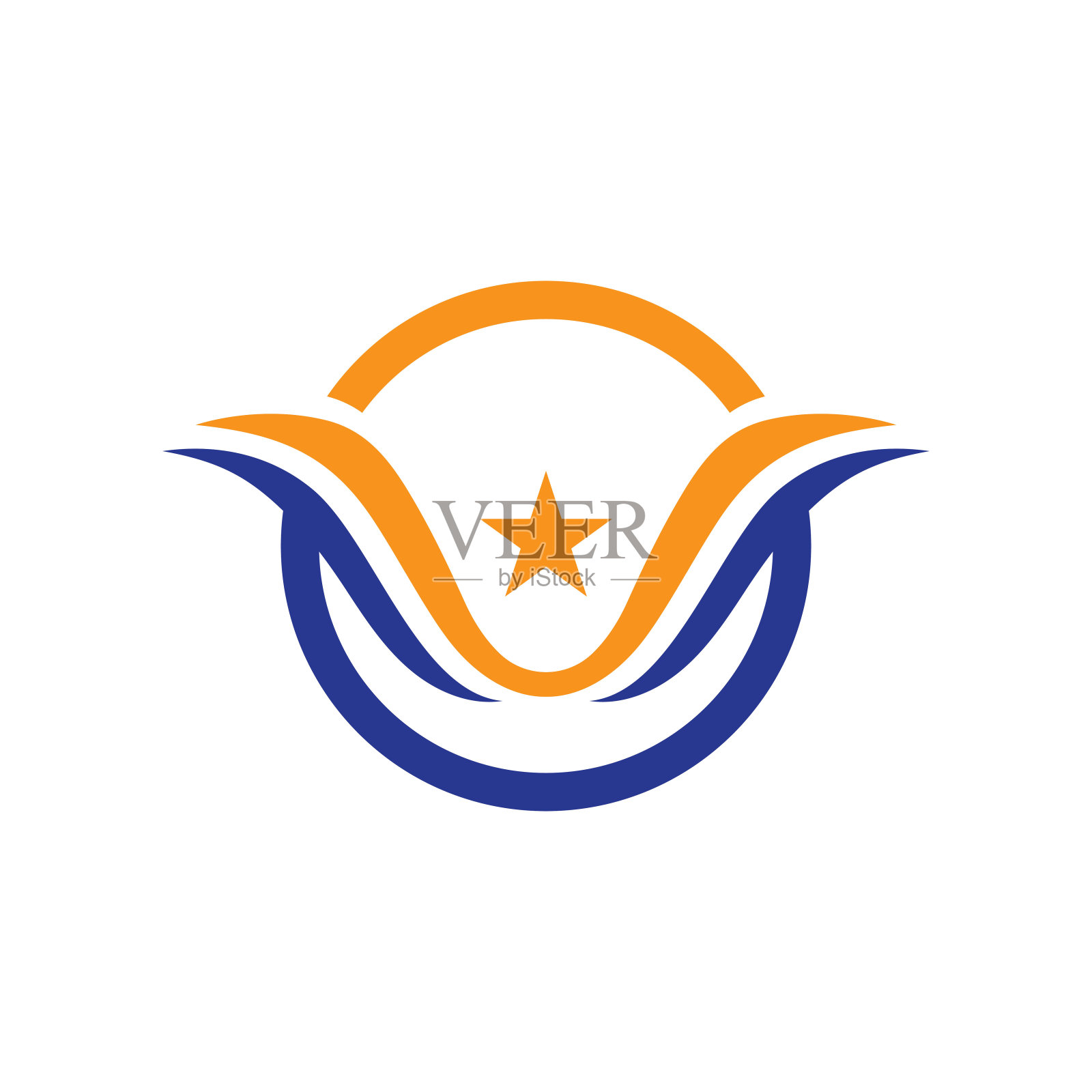 翼标志及商业标志模板插画图片素材