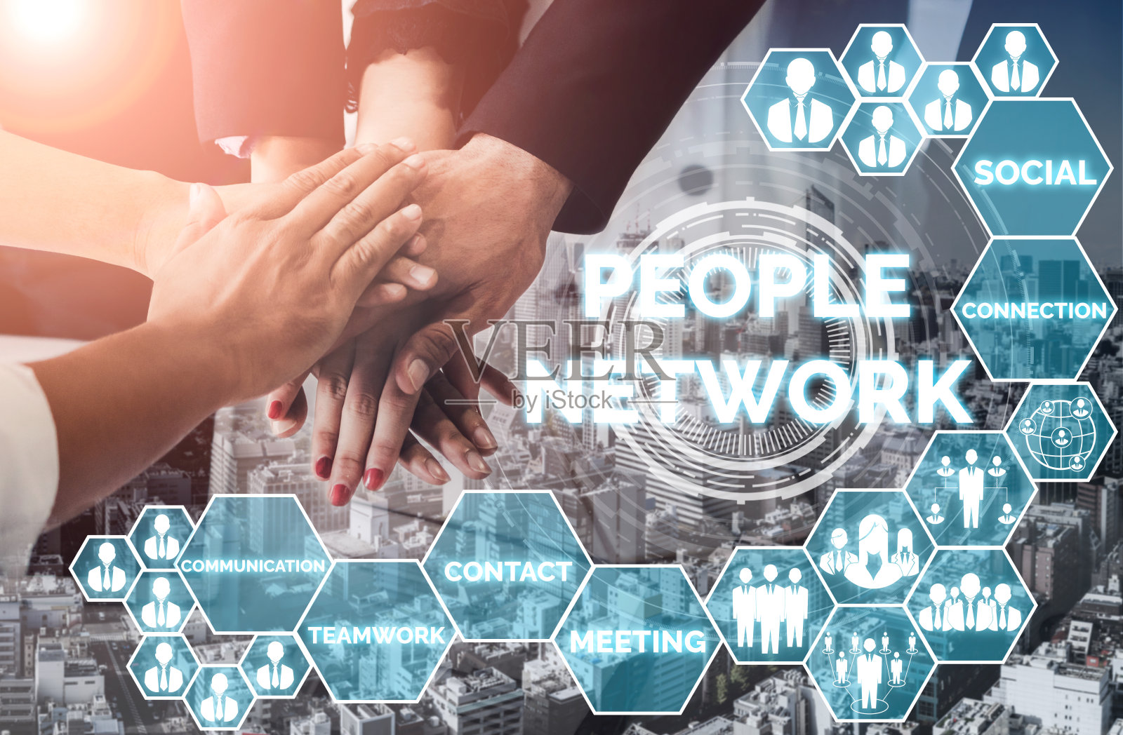 人力资源和人际网络的概念照片摄影图片