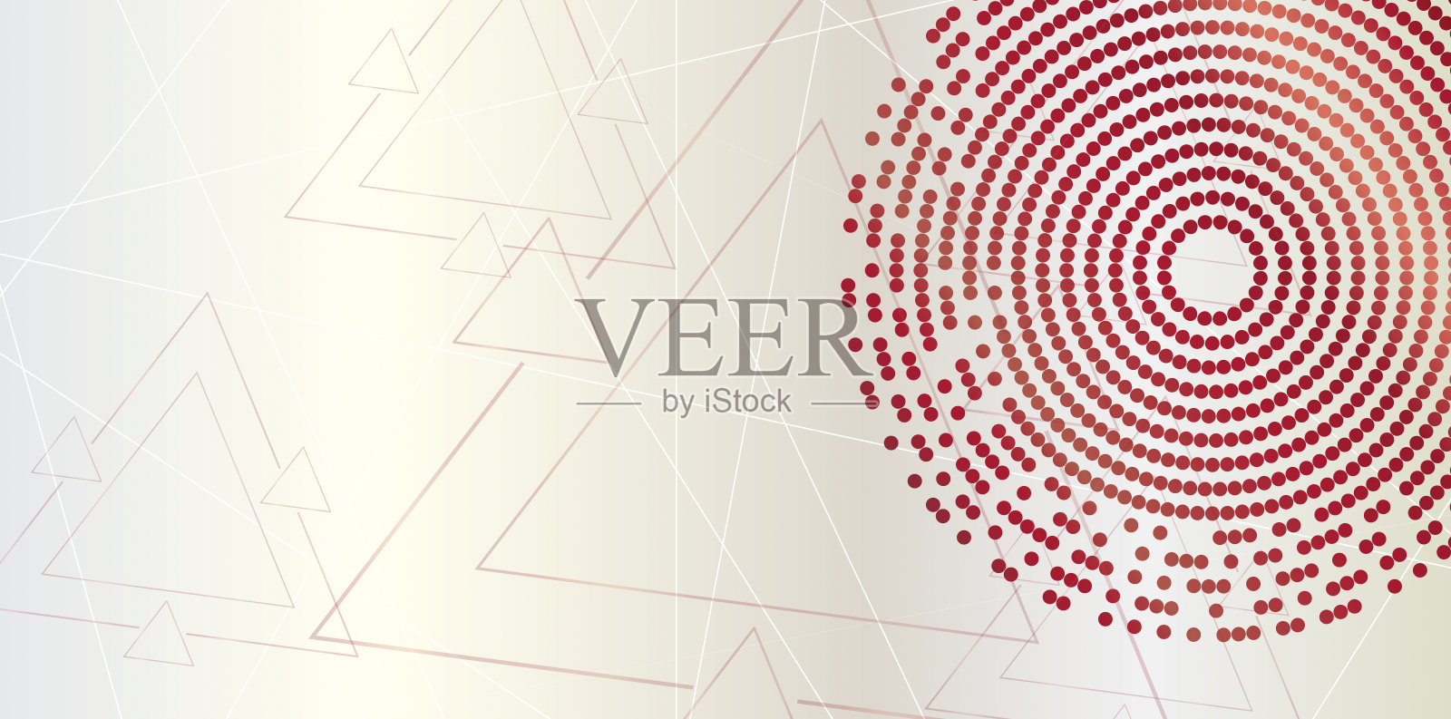 红色抽象圆形图案设计插画图片素材