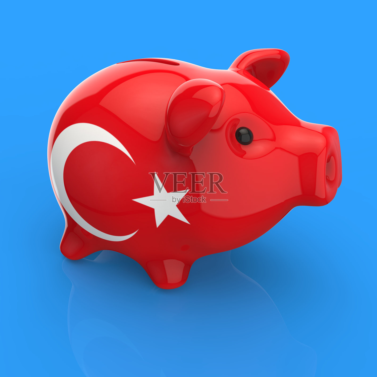小猪银行- 3D插图照片摄影图片