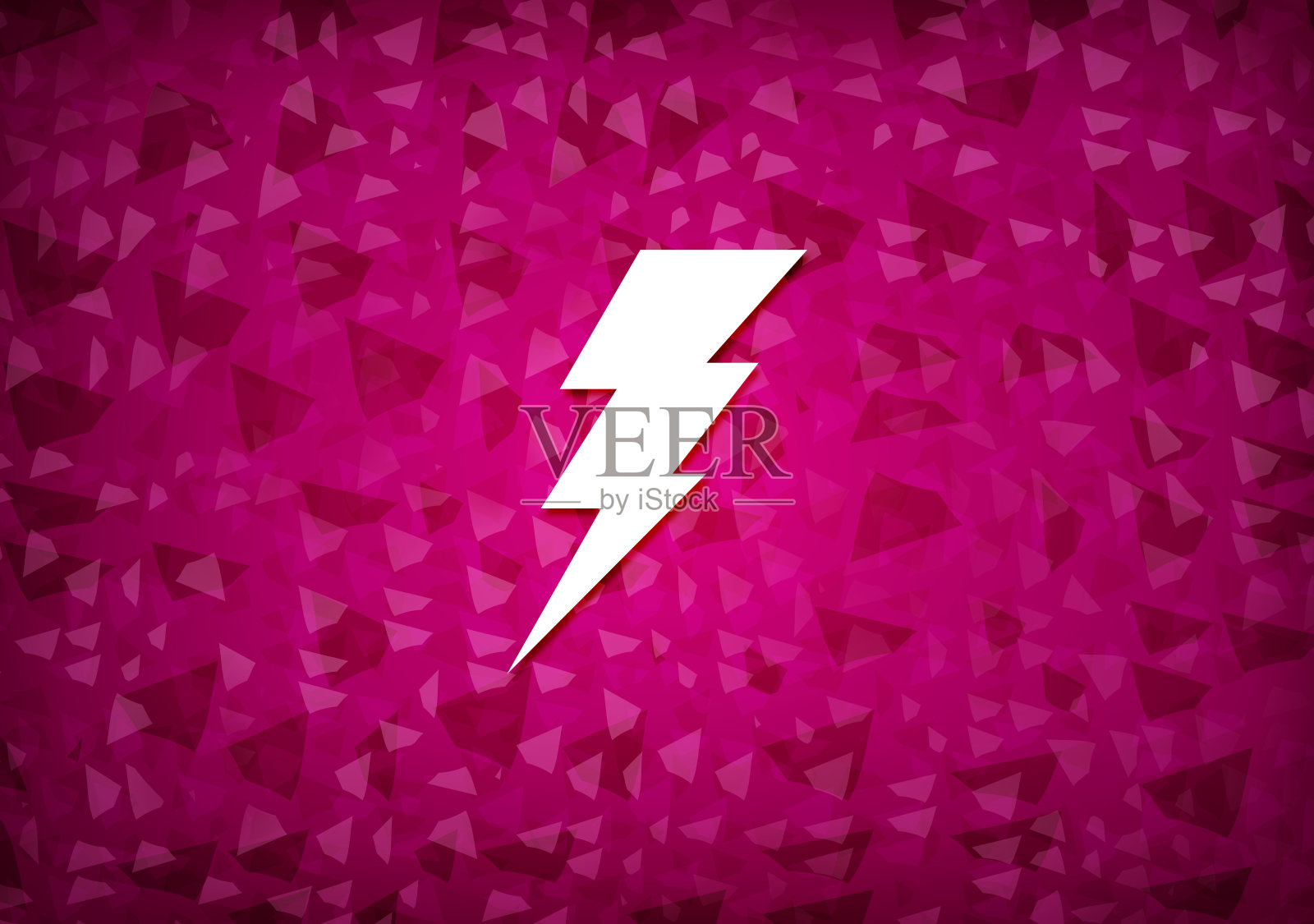 电力图标粉色背景插画图片素材