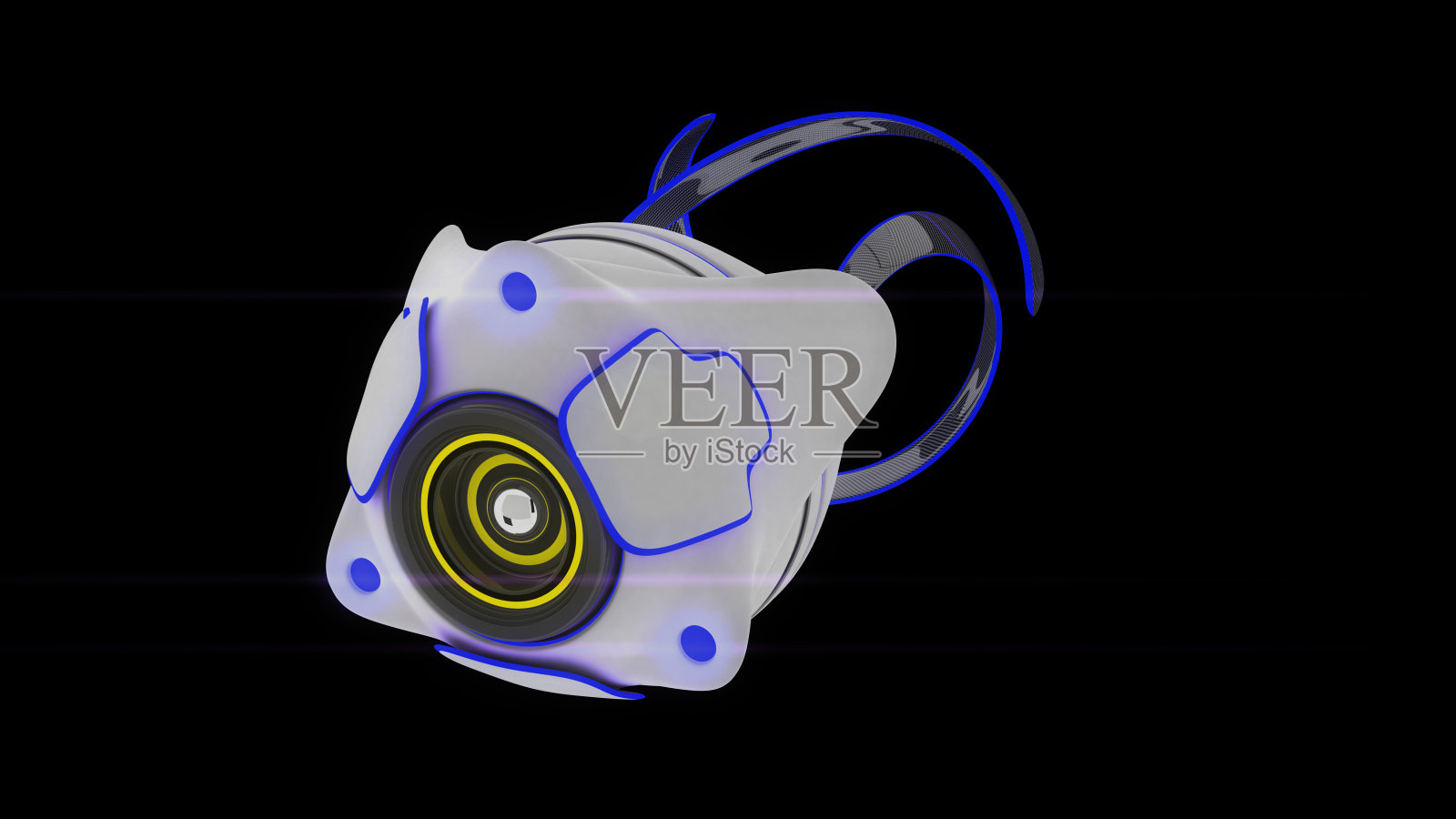 纳米机器人3D渲染照片摄影图片