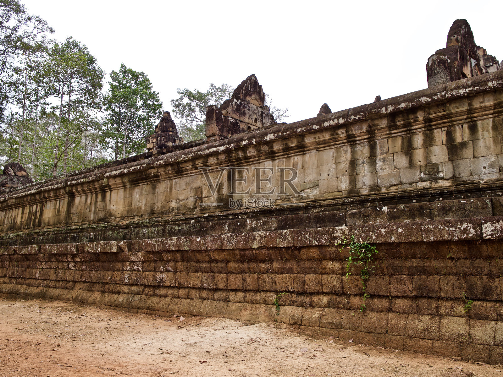 暹粒吴哥古庙建筑群建筑照片摄影图片