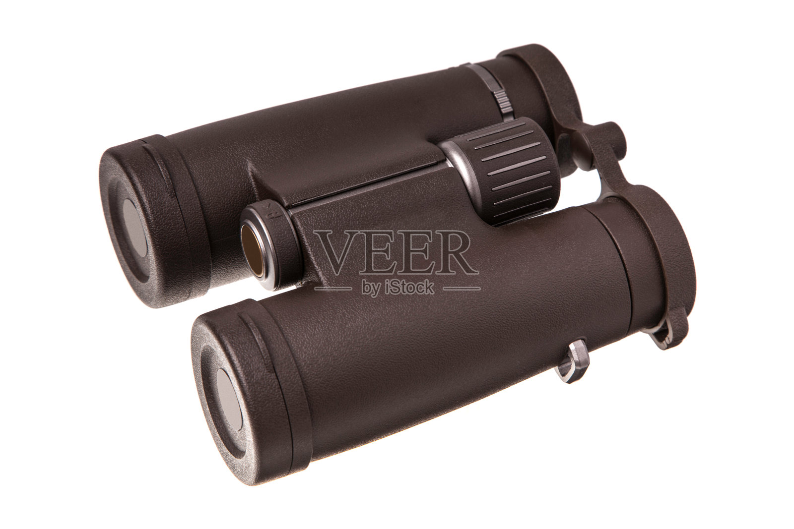 现代双筒望远镜孤立在白色上照片摄影图片