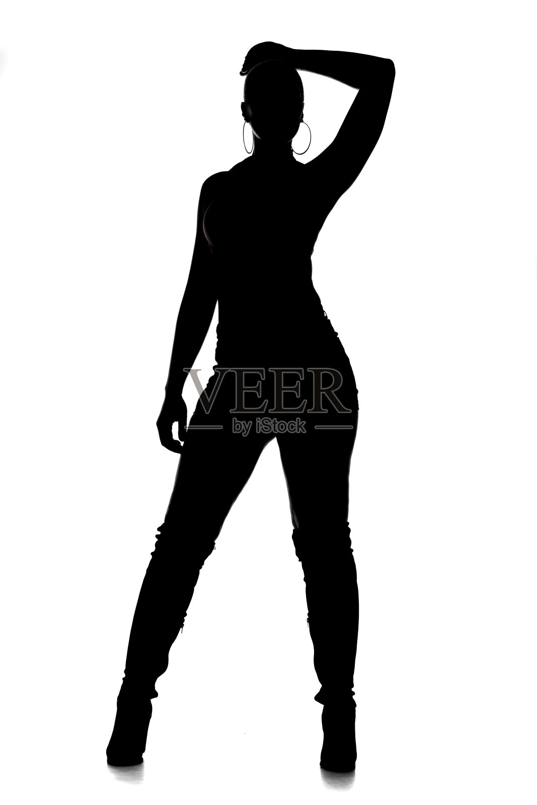 性感的女性剪影照片摄影图片