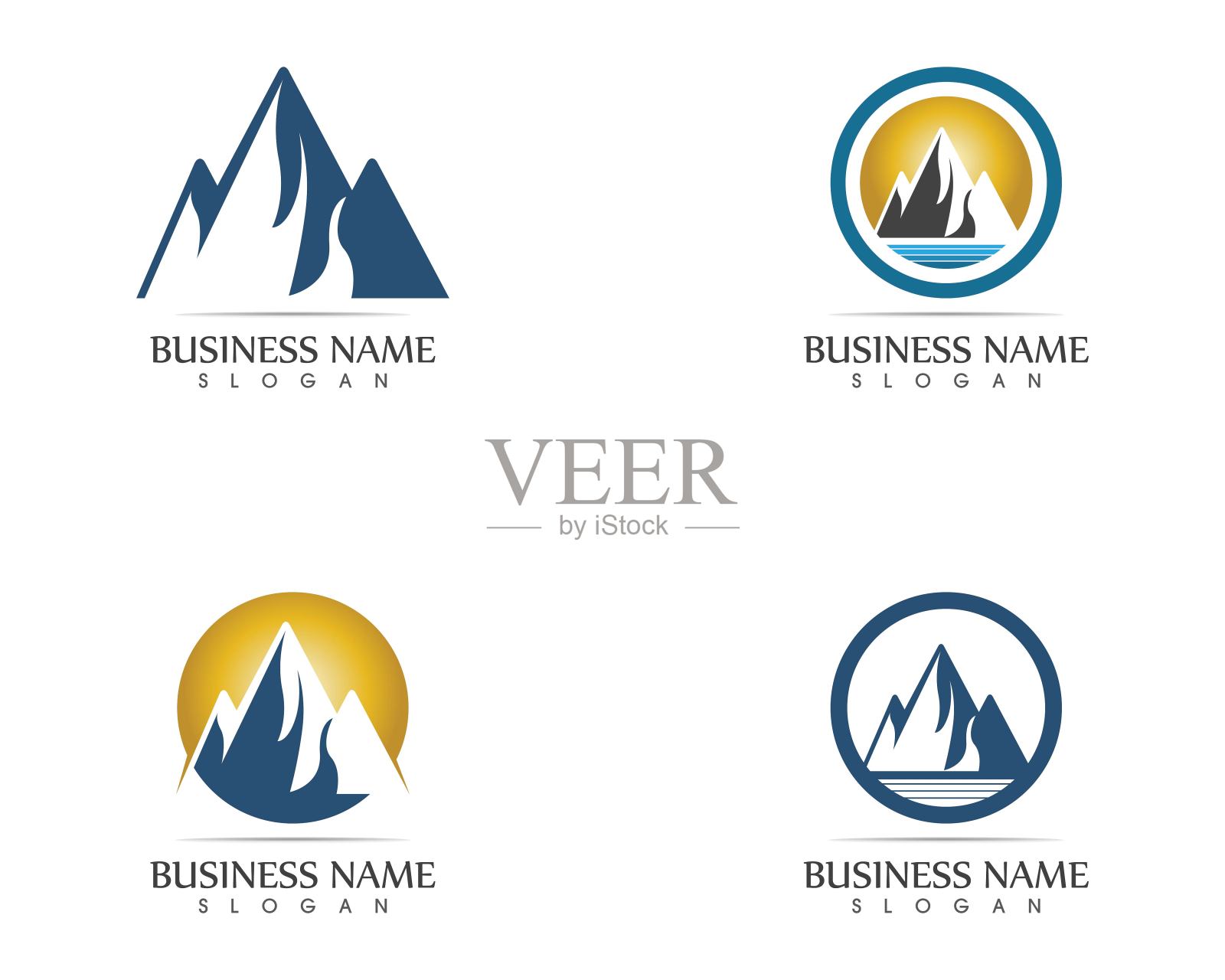 山地业务模板向量插画图片素材