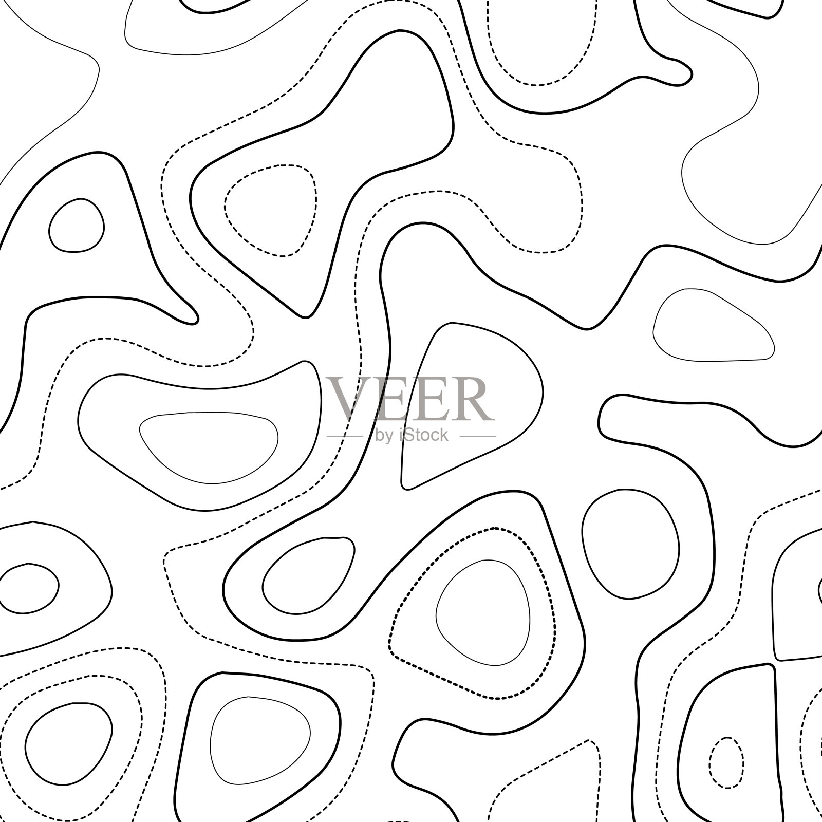 地形图的背景。插画图片素材