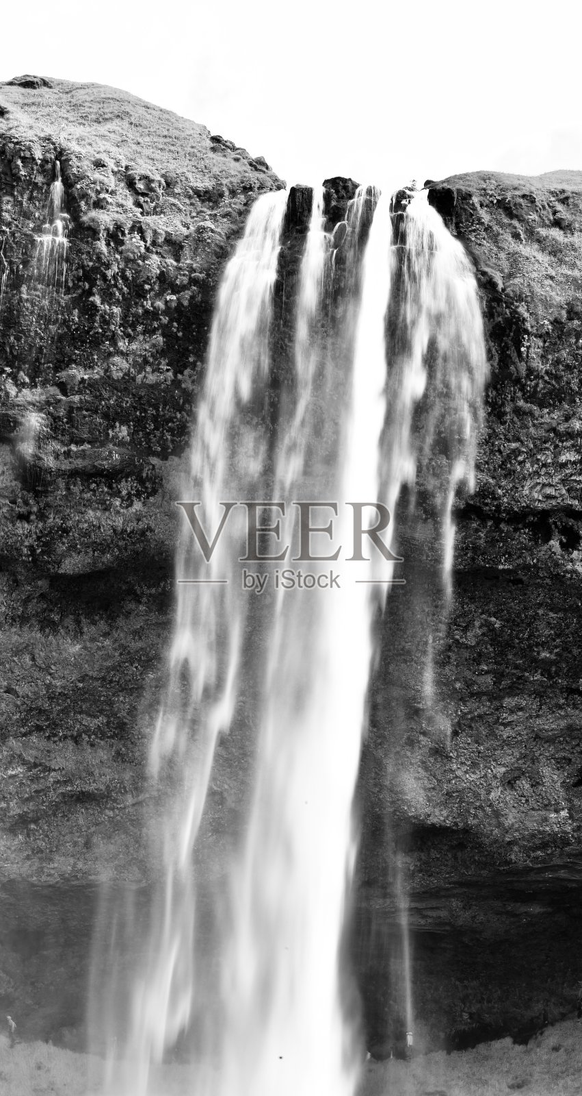 冰岛的瀑布照片摄影图片