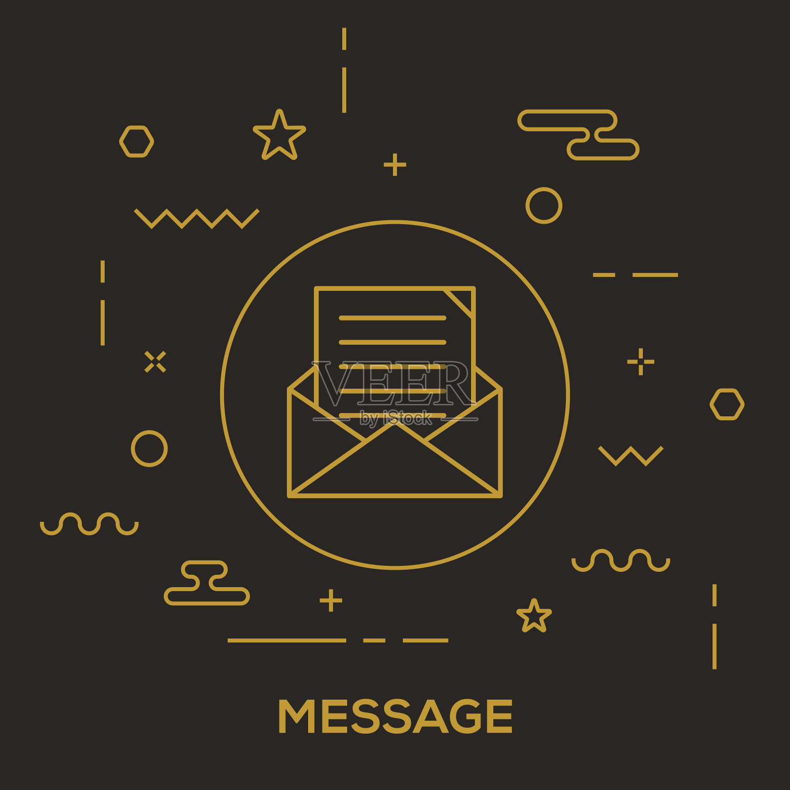 信息的概念插画图片素材