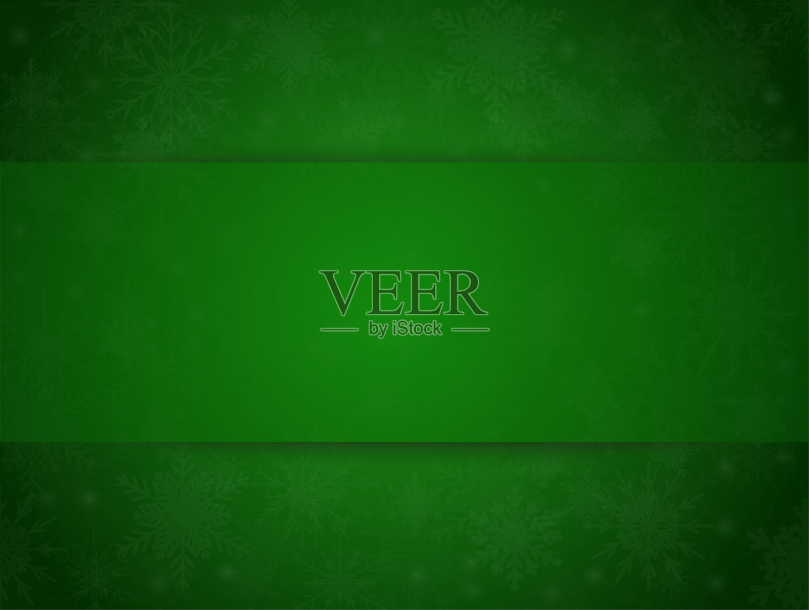 冬季矩形框风格与秋天的闪光雪。插画图片素材