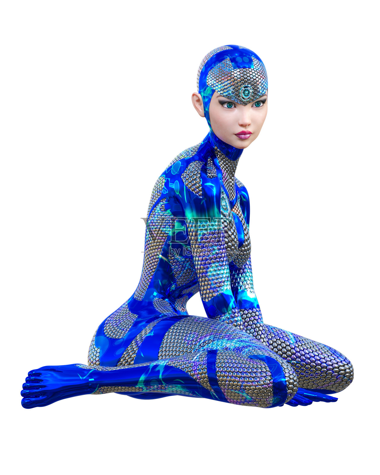 女人3 d渲染照片摄影图片