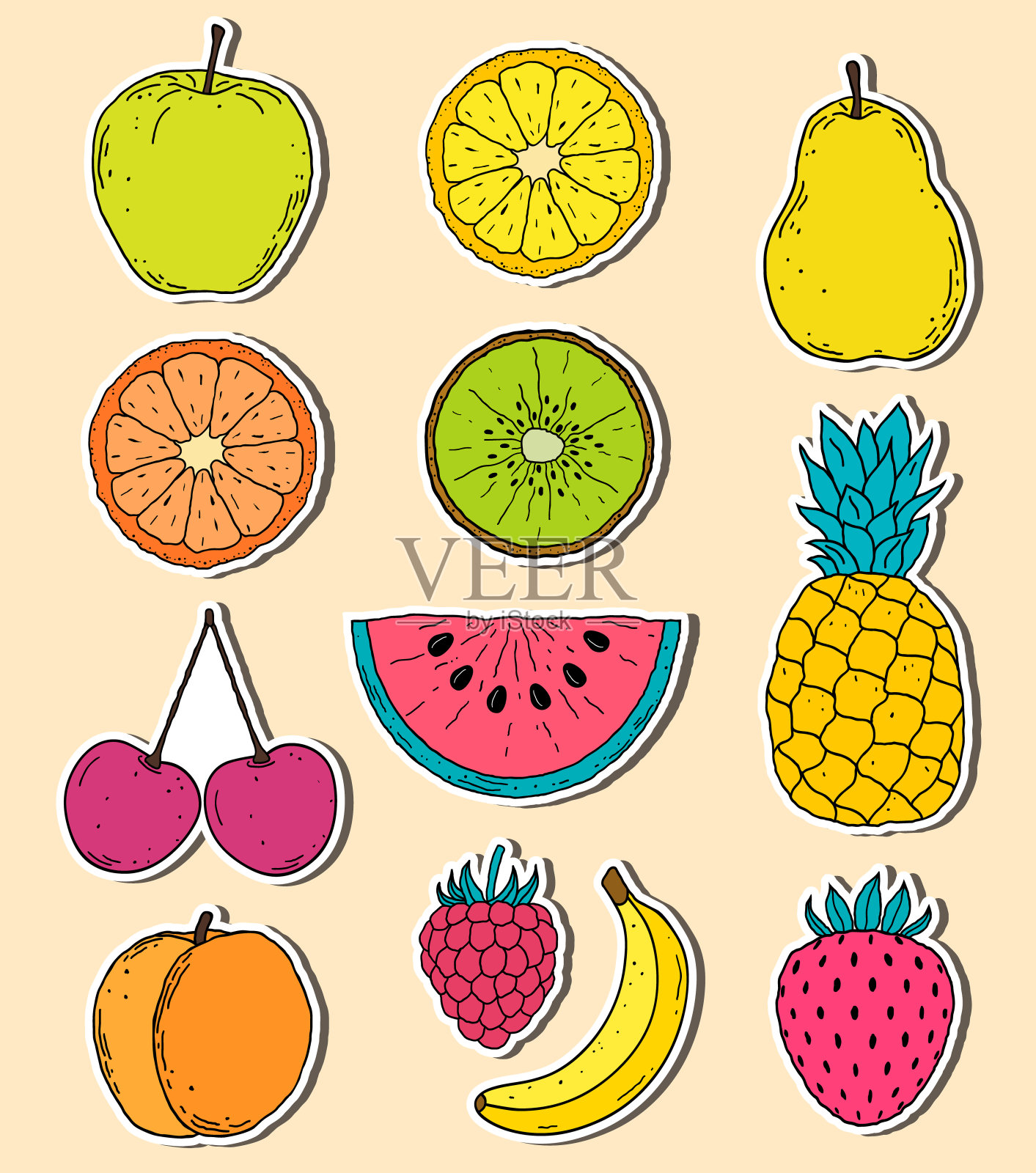 抽象无缝模式插画图片素材