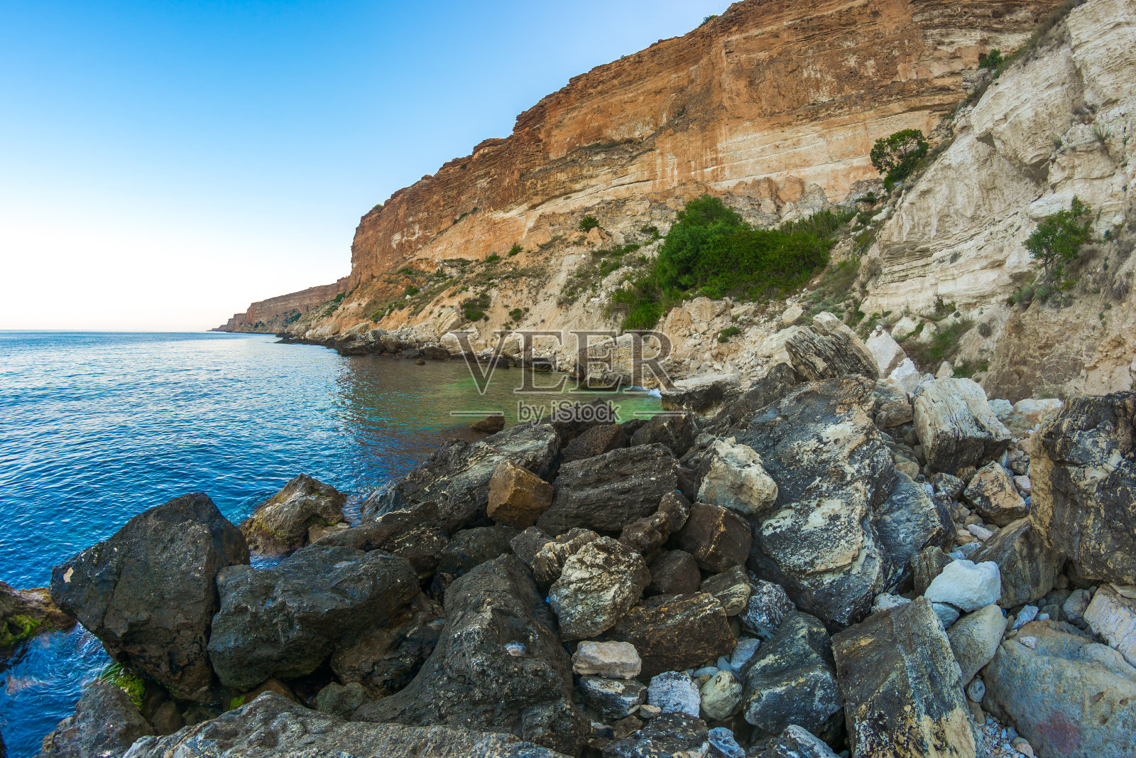风景如画的海湾照片摄影图片