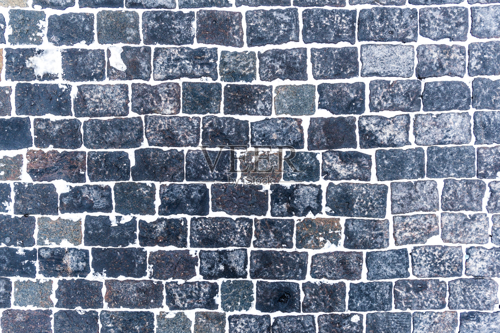 砖地面有雪的纹理照片摄影图片