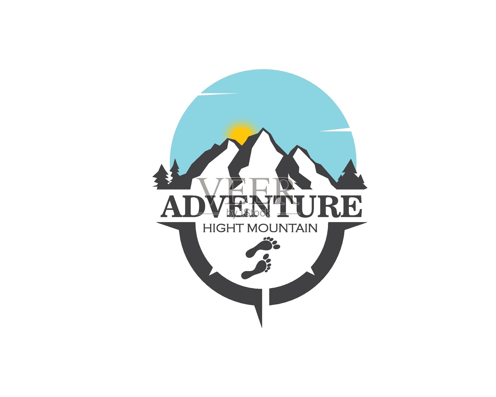 高山图标标志模板插画图片素材