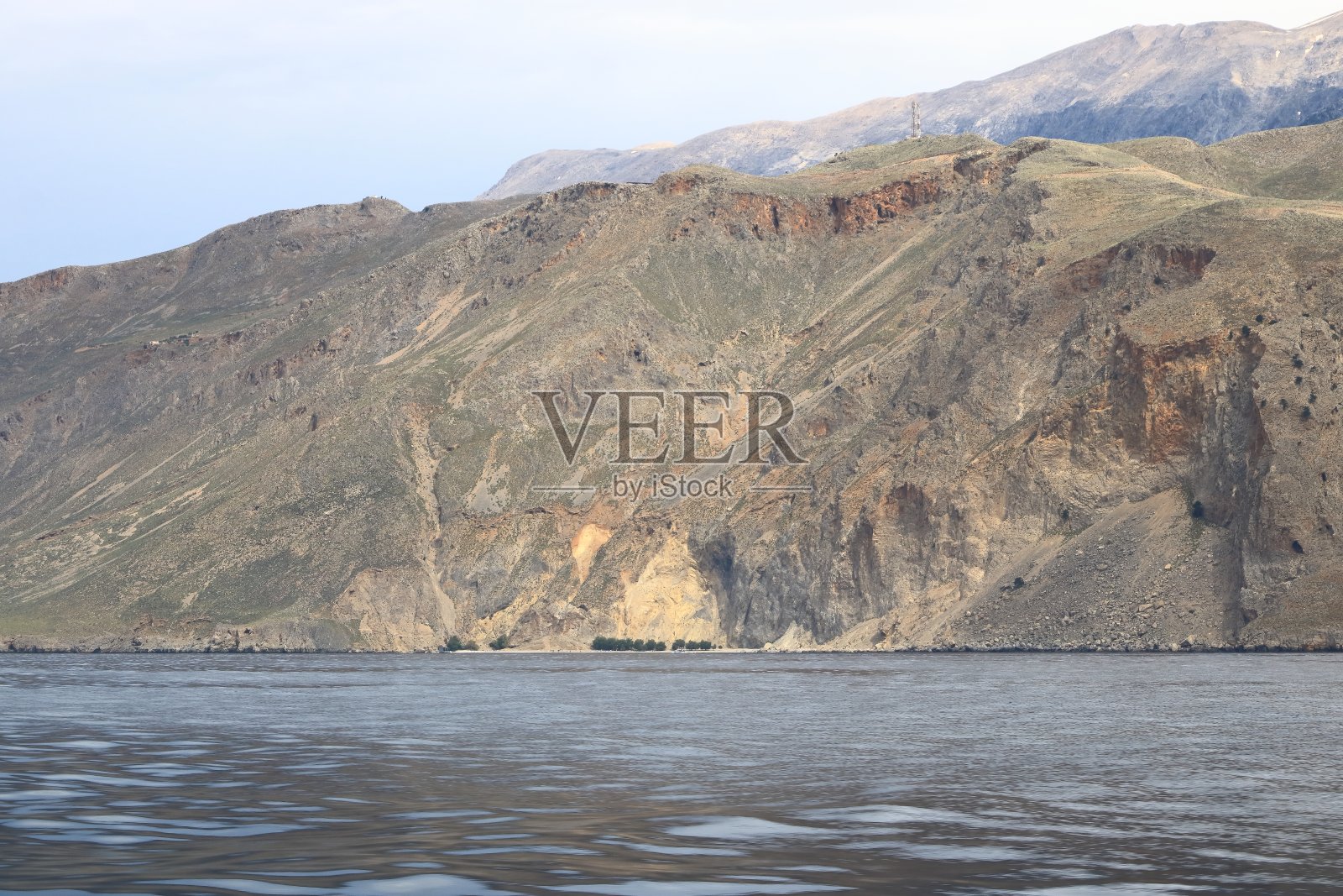 希腊克里特岛附近的甜水海滩照片摄影图片