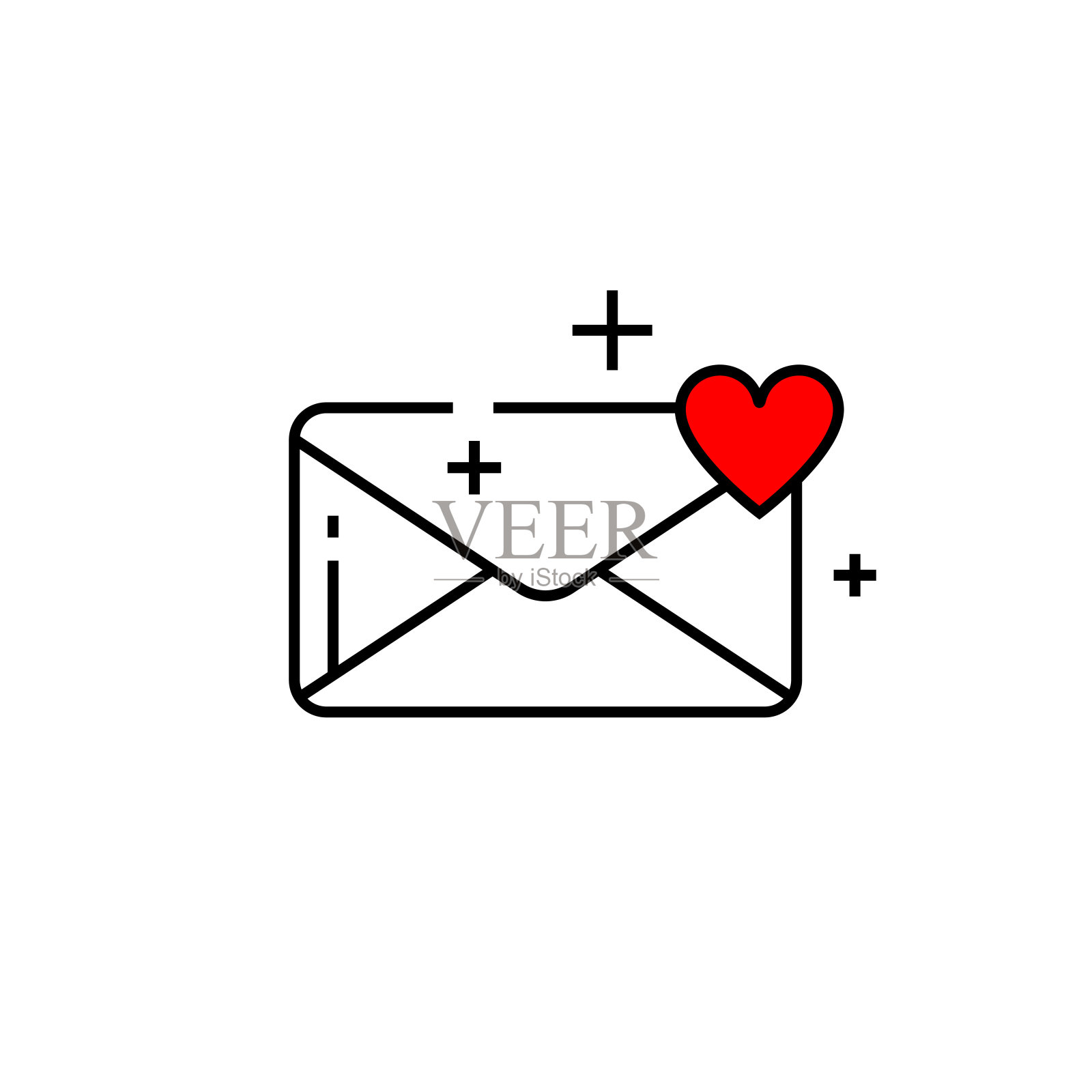 爱情留言线图标图标素材