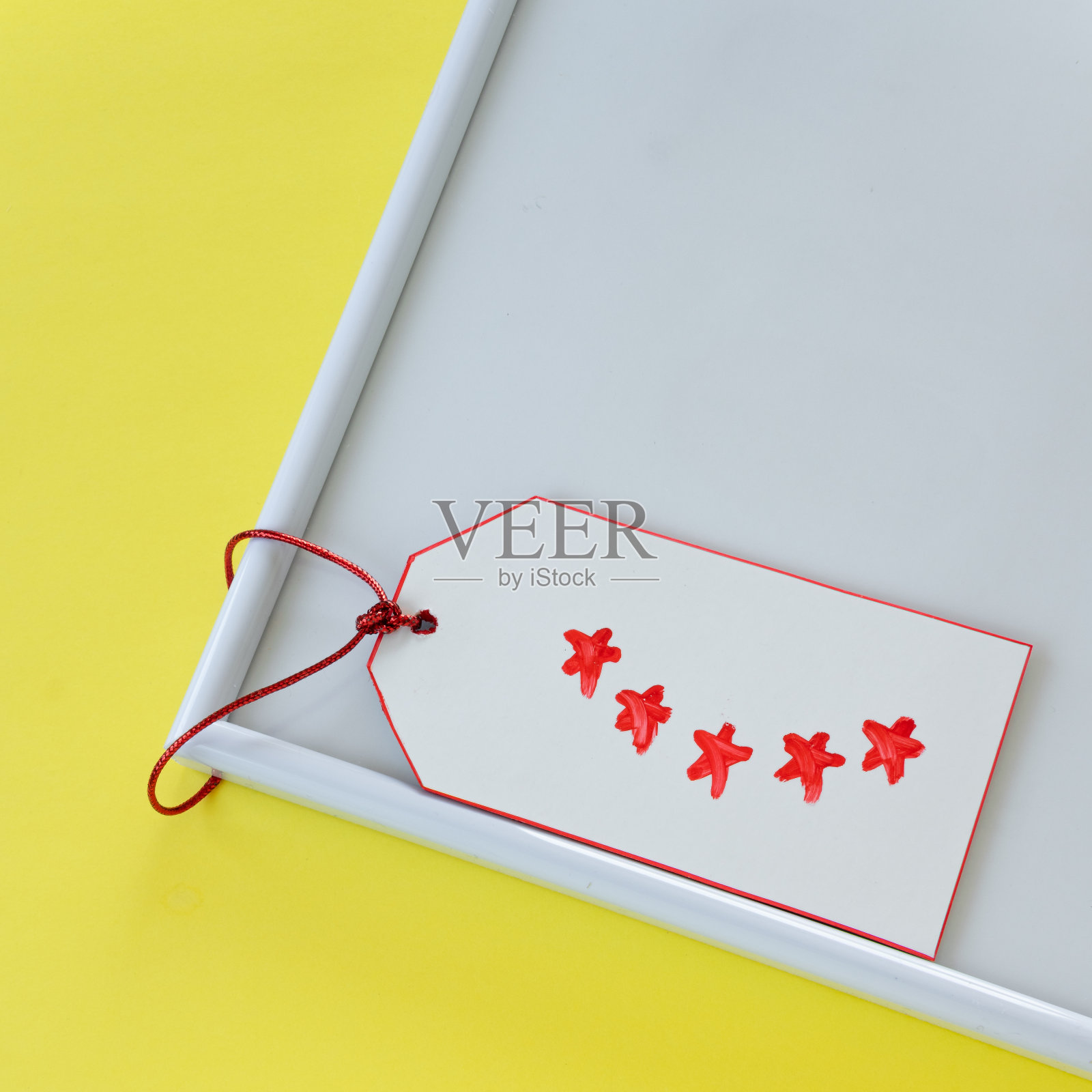 五颗星。反馈概念,文本空间照片摄影图片