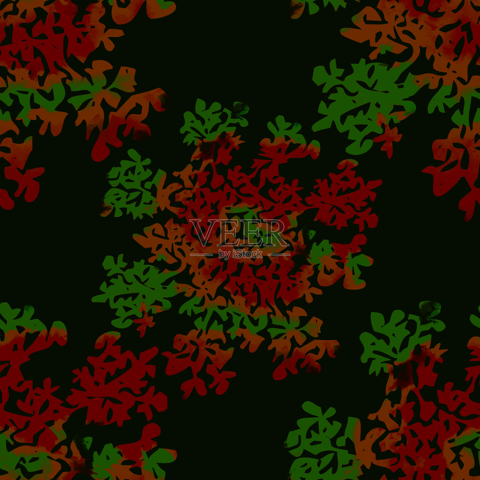 装饰元素1 .无缝图案。插画图片素材