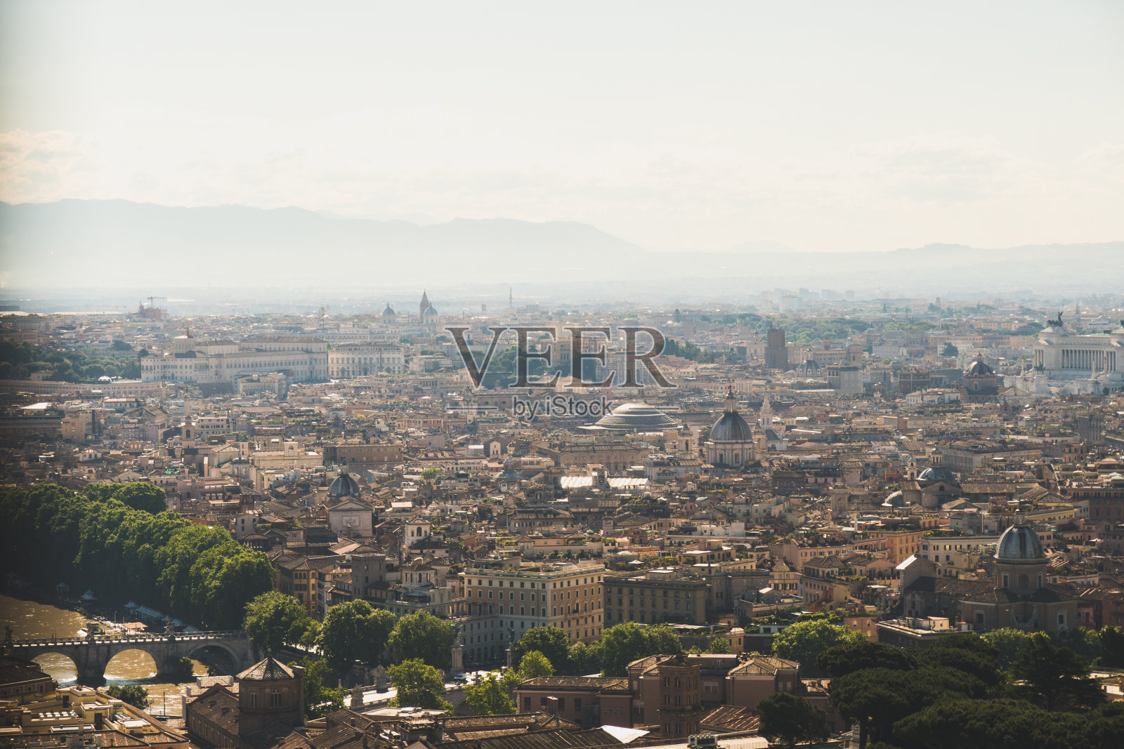 罗马全景。欧洲著名旅游景点。意大利,欧洲照片摄影图片