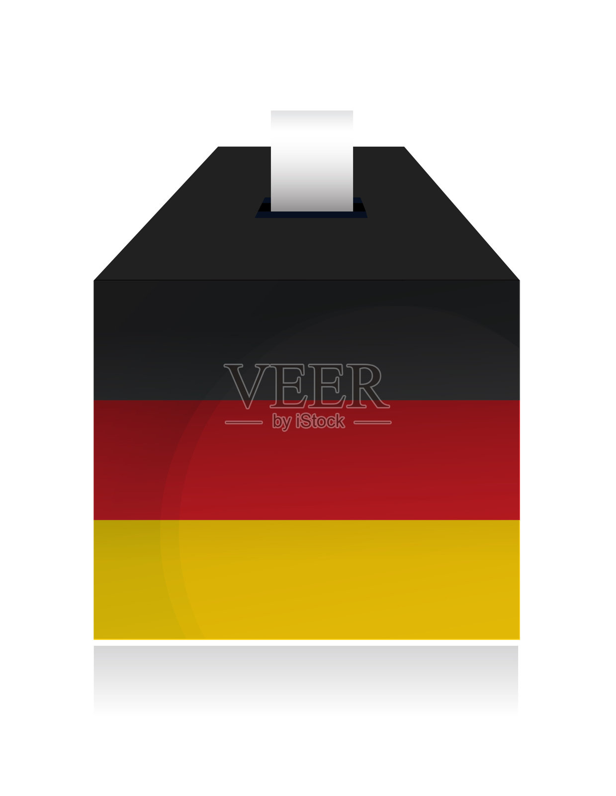 德国选举箱。插图设计插画图片素材