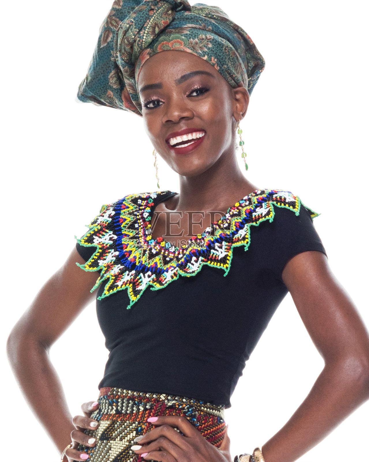 非洲女性侧面图照片摄影图片