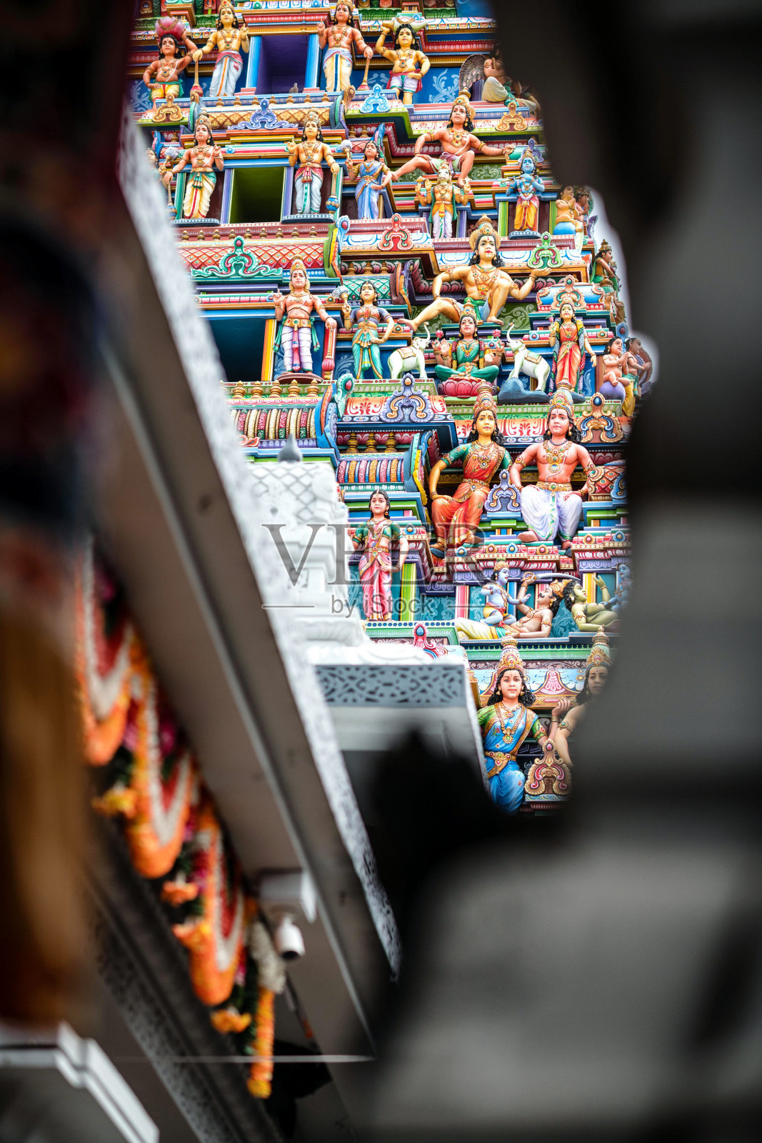 新加坡小印度的Sri Srinivasa Perumal寺庙照片摄影图片