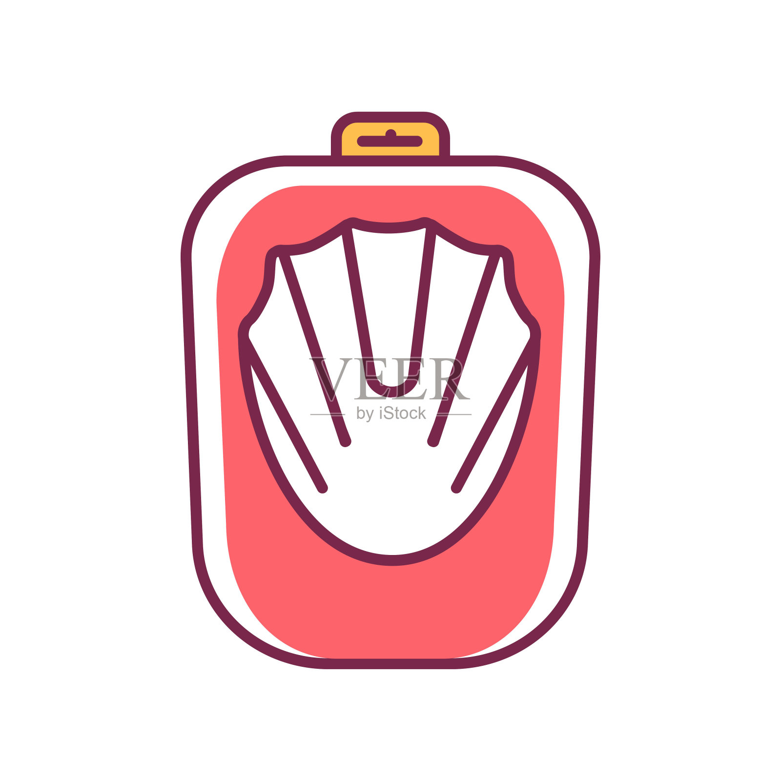 指甲浴色线图标。修指甲的工具。指甲服务。水疗,美容行业。图标为网页,促销图标素材