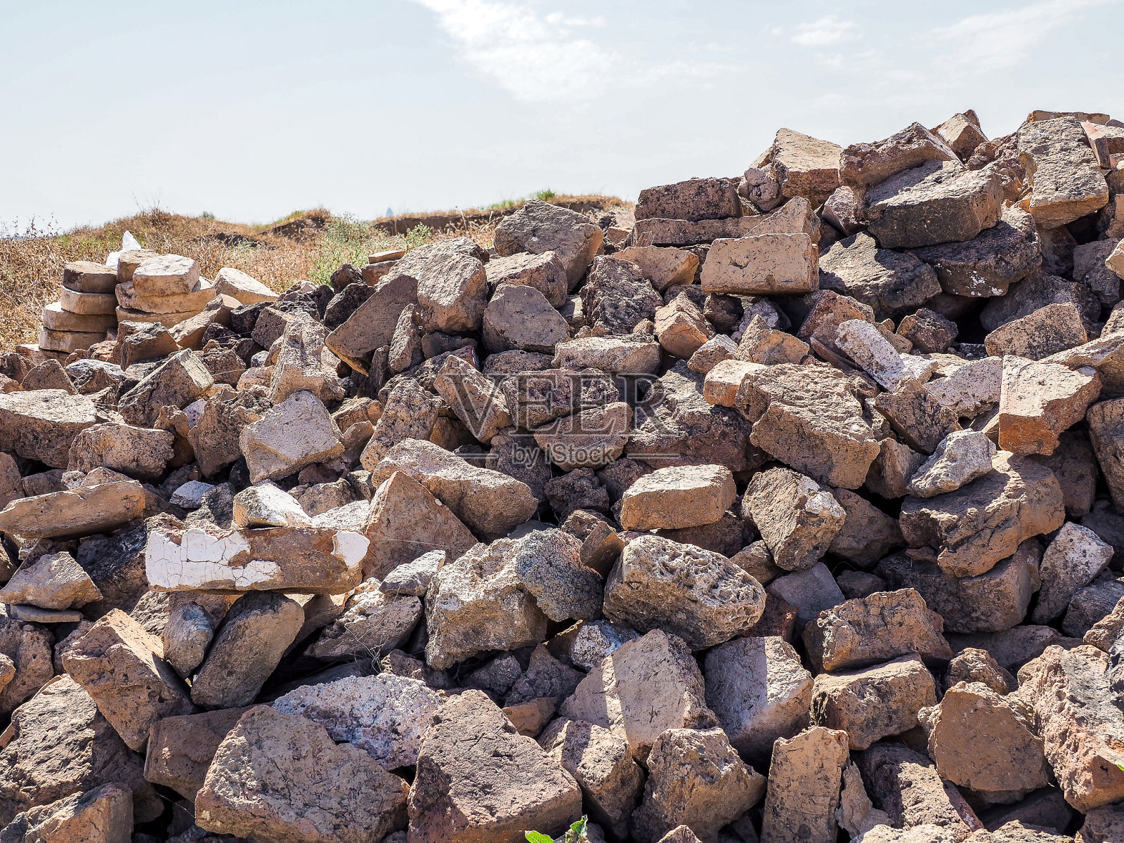 土库曼斯坦尼萨的帕提亚堡垒照片摄影图片