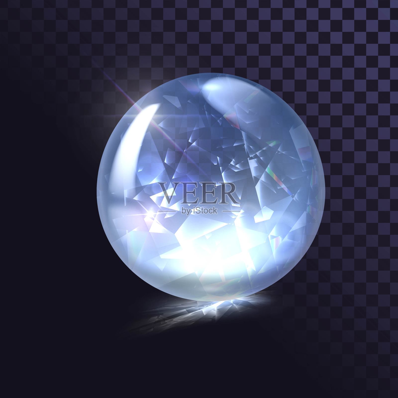 水晶球插画图片素材