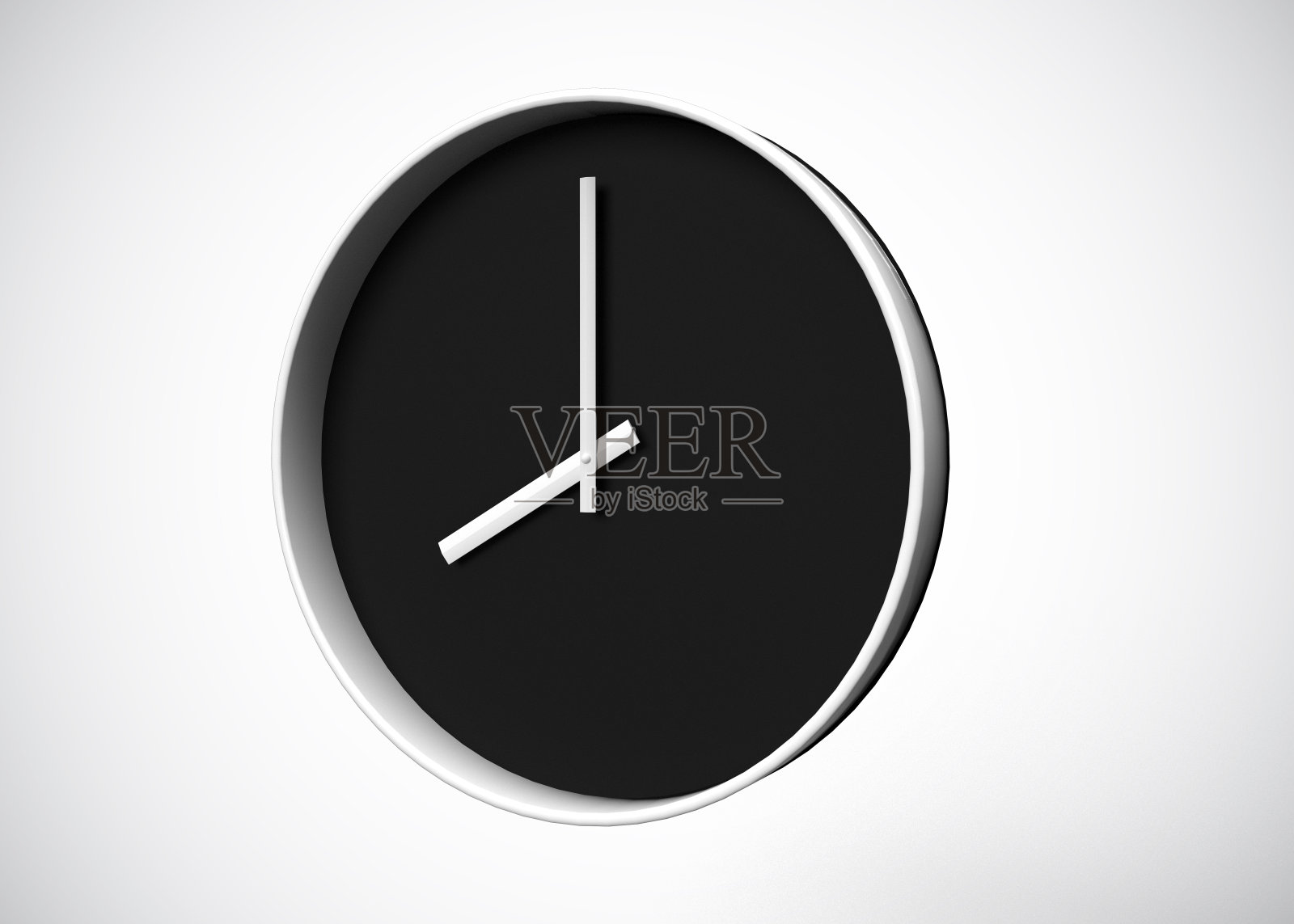 时钟8点钟时间3D渲染照片摄影图片