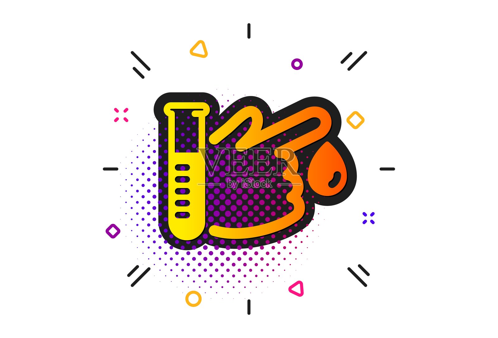 献血图标。医学分析信号。药房药物。向量图标素材