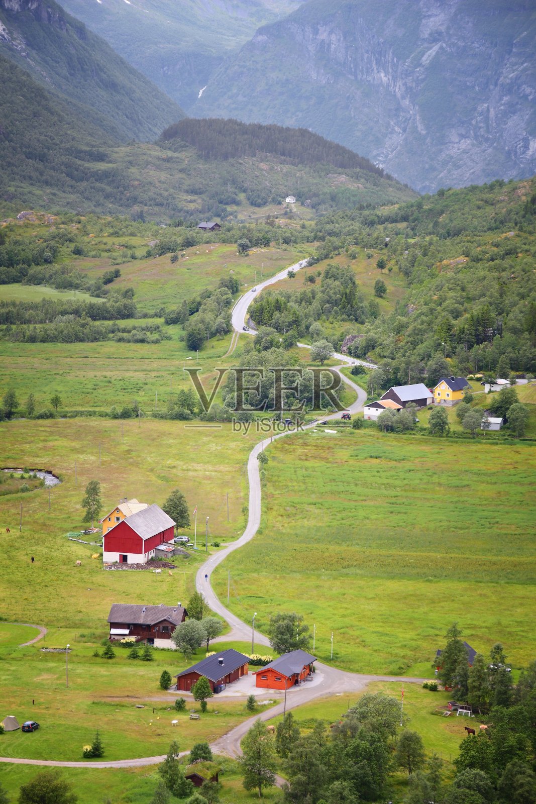 田园诗般的乡村,挪威照片摄影图片