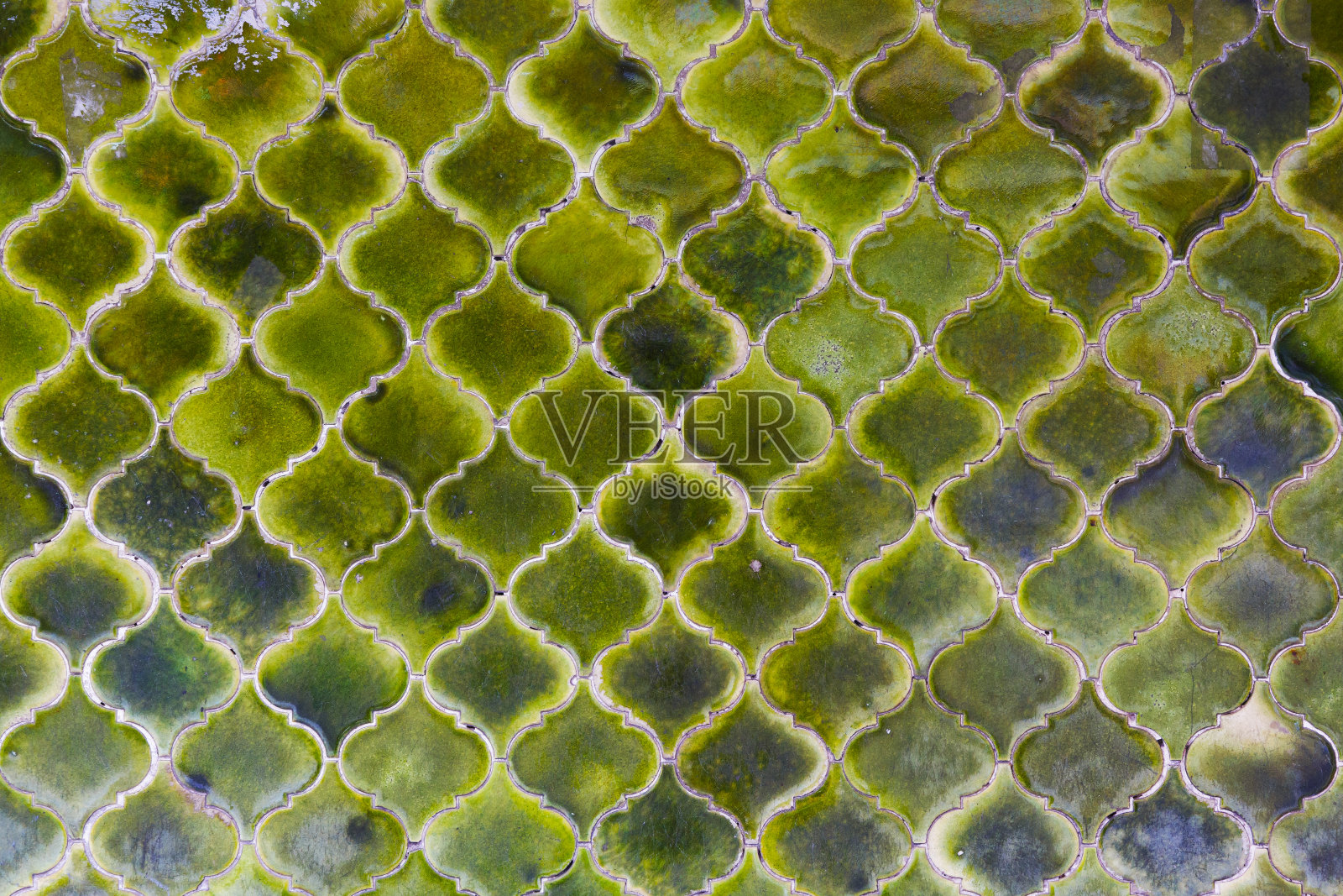 绿色瓷砖地板纹理照片摄影图片