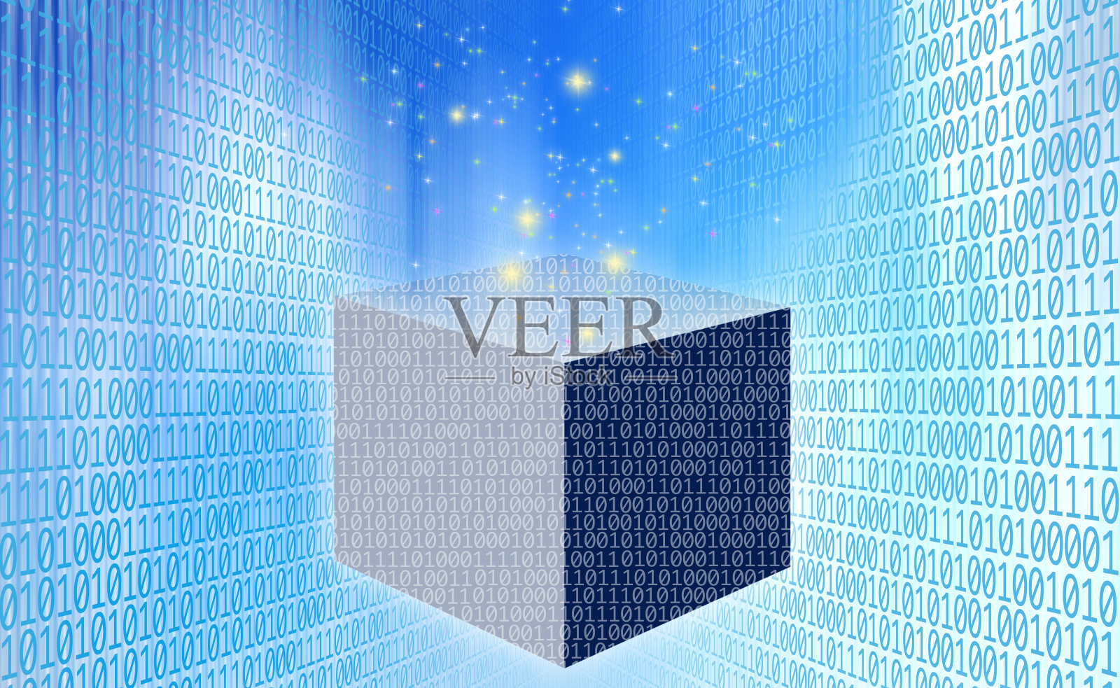 1和0的抽象二进制码照片摄影图片