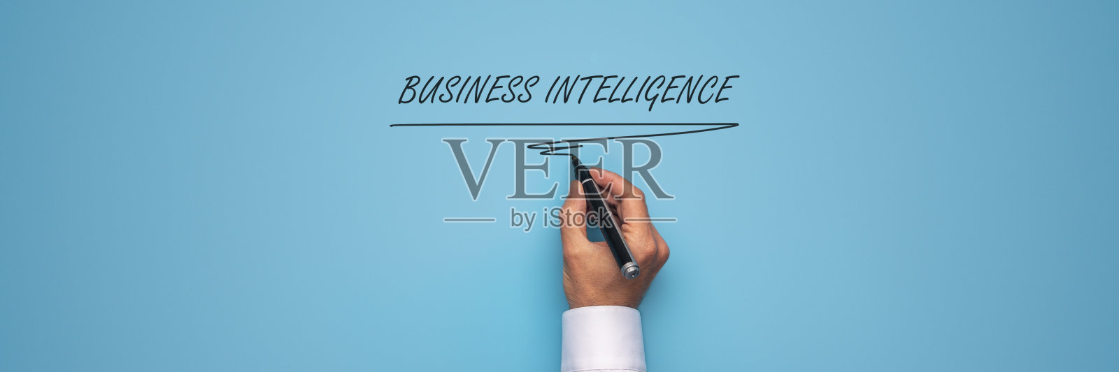 写一个商业智能标志照片摄影图片