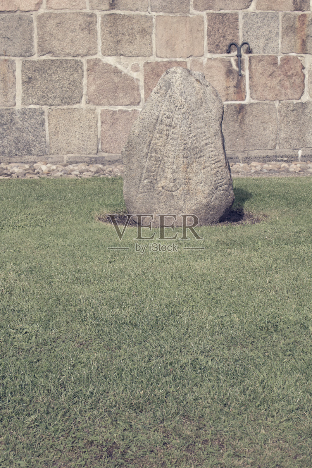 古老的符文石照片摄影图片