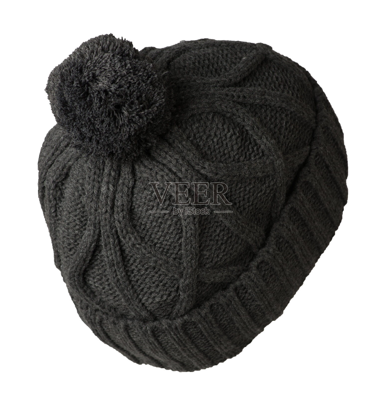 针织帽孤立在白色背景照片摄影图片