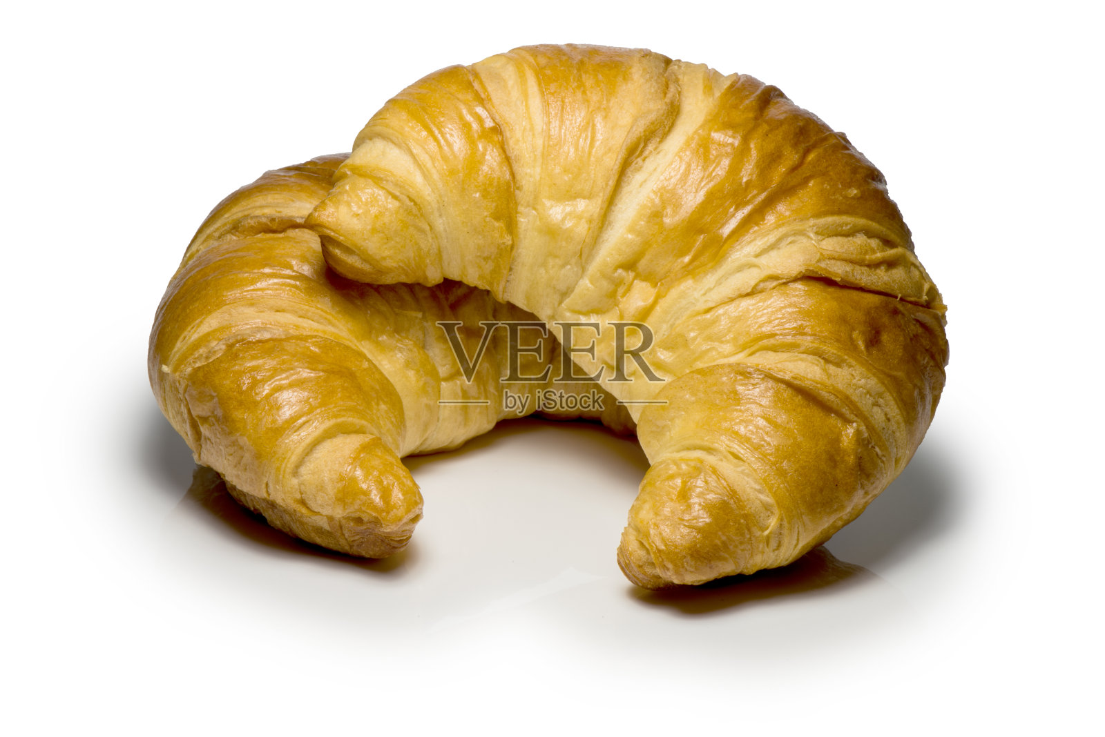 新鲜的烤羊角面包照片摄影图片