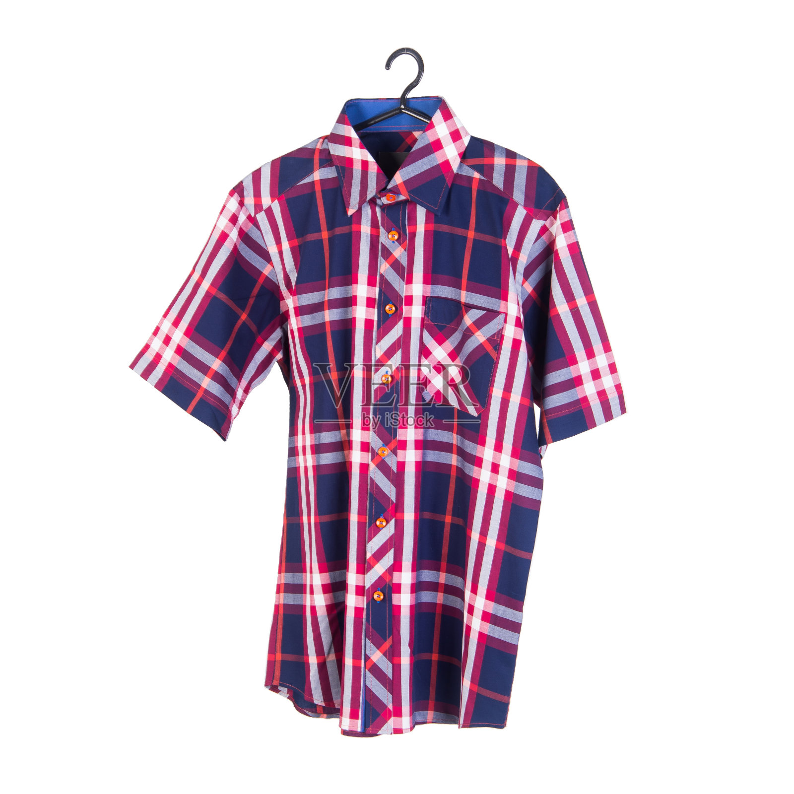 衬衫或孤立折叠的时尚男士衬衫照片摄影图片